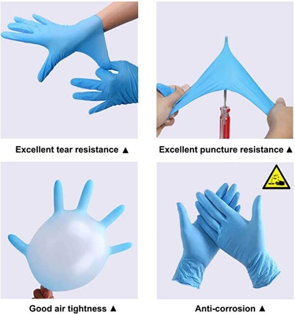 Nitrile gloves for industrial use