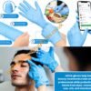 blue nitrile examination gloves