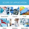 Medical grade blue nitrile gloves