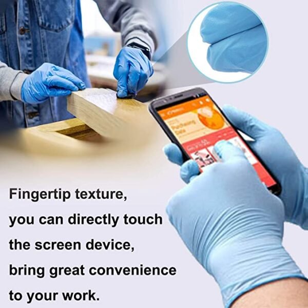 Latex free nitrile examination gloves