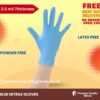 Disposable powder free nitrile gloves