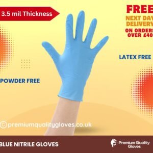 Disposable powder free nitrile gloves